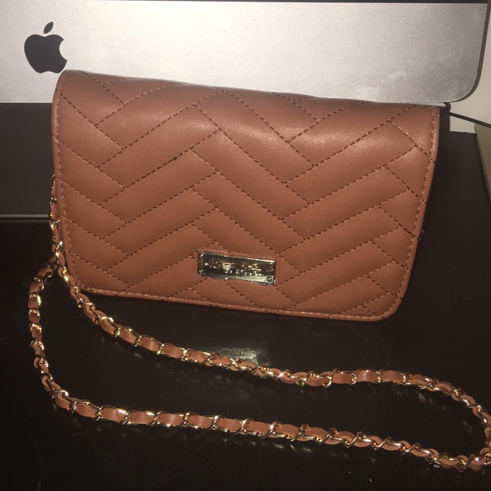 Bebe Sophia Crossbody Bag / Purse Gold Chain - Picture 6 of 8
